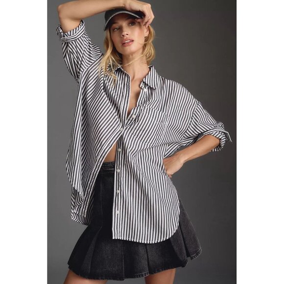 NWT Size S - The Bennet Buttondown Shirt Adaptive 100% Cotton (NWT US$ 98) - Picture 2 of 16